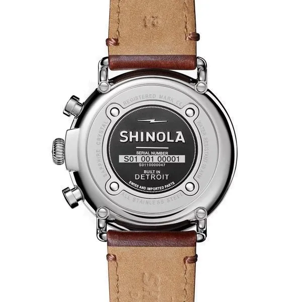 The Shinola Runwell Chrono 41mm, Blue Dial, Silver Sub Dials