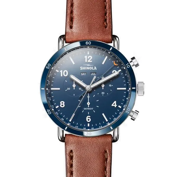 The Shinola Canfield Sport 45mm, Midnight Blue Dial