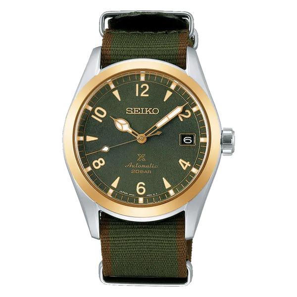 Seiko Prospex Alpinist Green Dial, GP Bezel