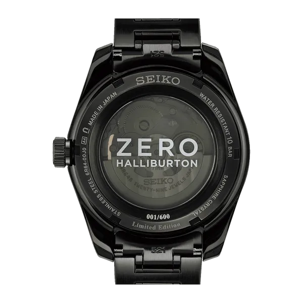 Seiko Presage 'Sharp Edged', GMT Zero Haliburton LE Image 4 Atelier Lou Westmount, QC