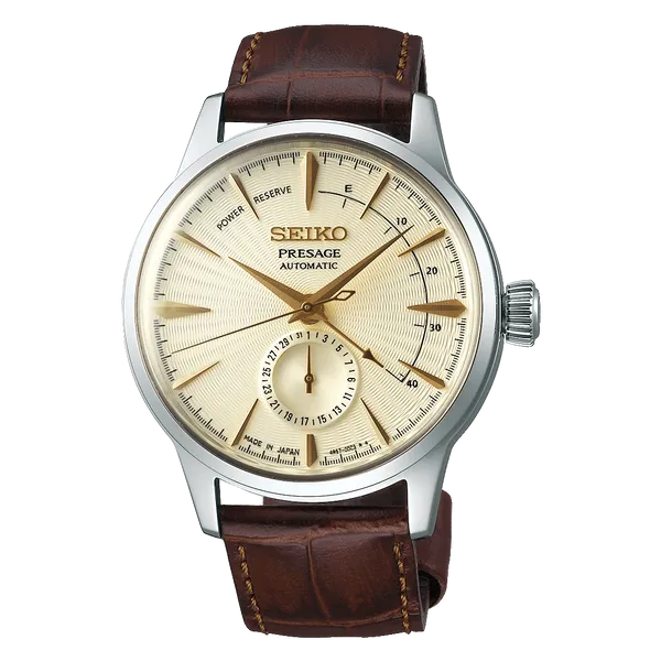Seiko Presage Cocktail Time, 'Champagne' Dial, (Power Reserve)