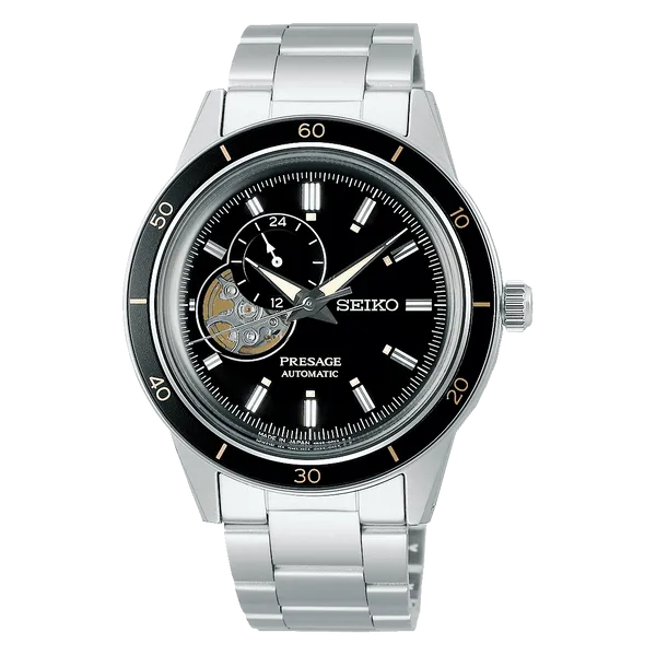 Seiko Presage Style60's 'Open Heart', Black Dial