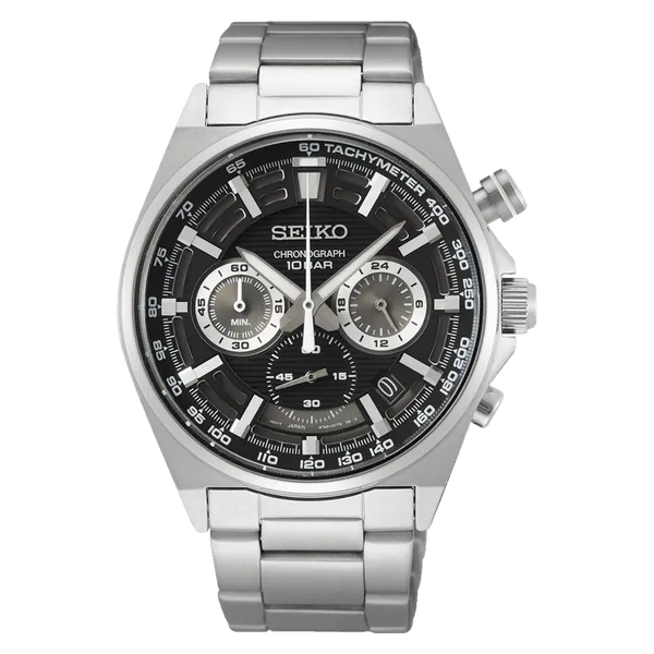 Seiko The Essentials, Meca-Quartz, Black (SSB397P1)