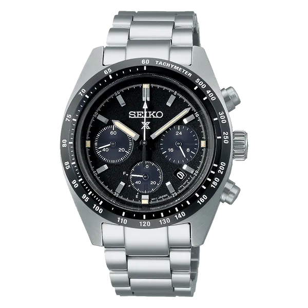 Speedtimer Solar Chrono Black Dial SSC819