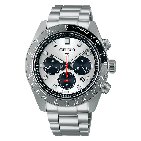 Speedtimer Solar Chrono Silver Panda Dial