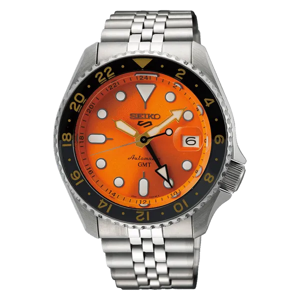 Seiko 5 Sports GMT Orange Dial