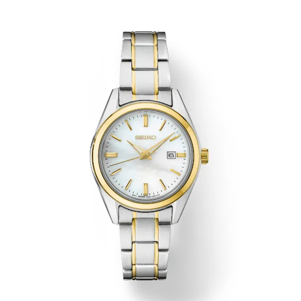 Seiko The Essentials, Mother of Pearl Dial, Two Tone Bracelet (SUR636J1)