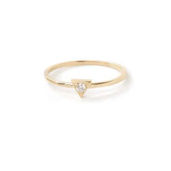 Aztec Cléo Triangle Diamond Ring
