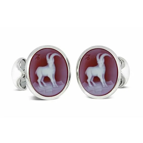 Silver Zodiac Cufflinks - Leo Image 5 Atelier Lou Westmount, QC