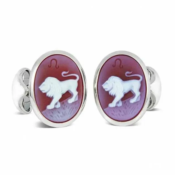 Silver Zodiac Cufflinks - Virgo
