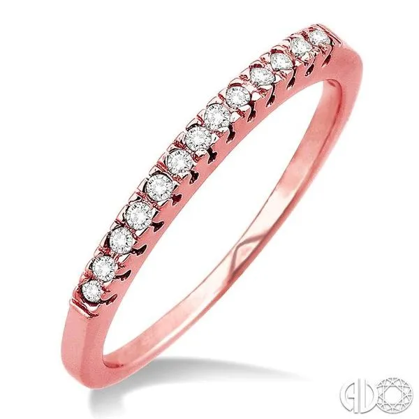 1/10 Ctw Round Cut Diamond Ring in 14K Rose Gold Becker's Jewelers Burlington, IA