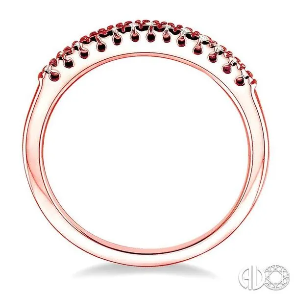 1/10 Ctw Round Cut Diamond Ring in 14K Rose Gold Image 3 Becker's Jewelers Burlington, IA