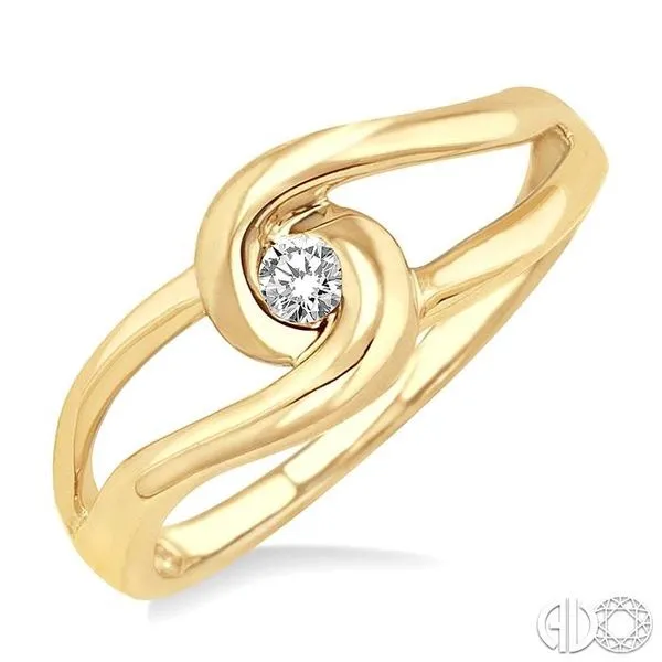 1/20 Ctw Round Cut Diamond Ring in 14K Yellow Gold Becker's Jewelers Burlington, IA