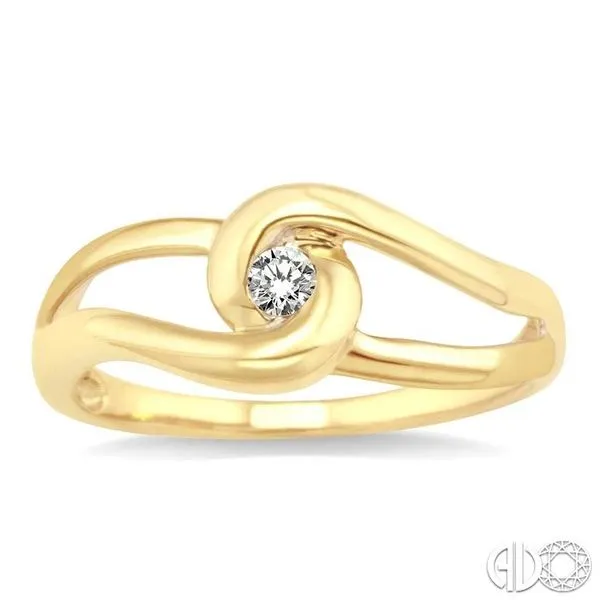 1/20 Ctw Round Cut Diamond Ring in 14K Yellow Gold Image 2 Becker's Jewelers Burlington, IA