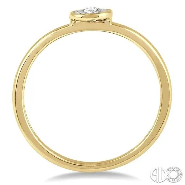 1/50 Ctw Round Cut Diamond Promise Ring in 10K Yellow Gold Image 3 Becker's Jewelers Burlington, IA