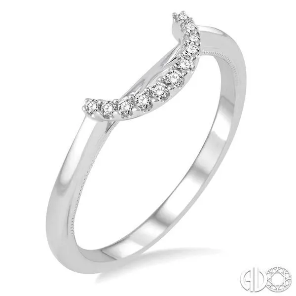 1/10 Ctw Round Cut Diamond Wedding Band in 14K White Gold Becker's Jewelers Burlington, IA