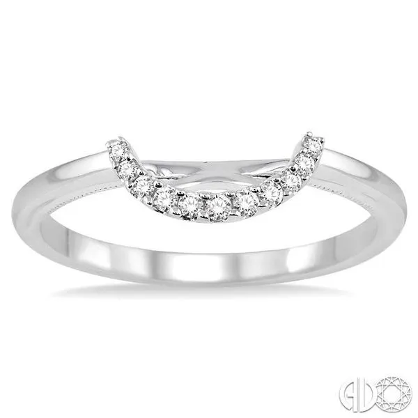 1/10 Ctw Round Cut Diamond Wedding Band in 14K White Gold Image 2 Becker's Jewelers Burlington, IA