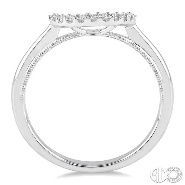 1/10 Ctw Round Cut Diamond Wedding Band in 14K White Gold Image 3 Becker's Jewelers Burlington, IA