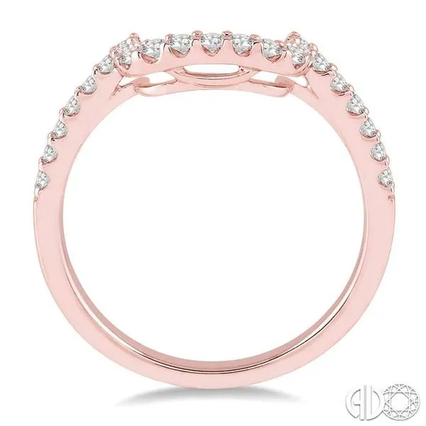 1/3 Ctw Round Cut Diamond Wedding Band in 14K Rose Gold Image 3 Becker's Jewelers Burlington, IA
