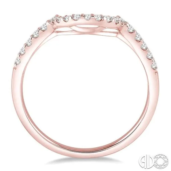 1/4 Ctw Round Cut Diamond Wedding Band in 14K Rose Gold Image 3 Becker's Jewelers Burlington, IA