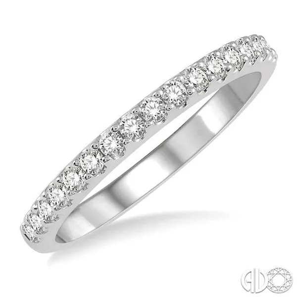 1/3 Ctw Round Cut Diamond Wedding Band in 14K White Gold Becker's Jewelers Burlington, IA