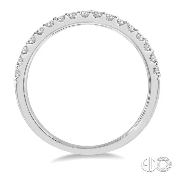 1/3 Ctw Round Cut Diamond Wedding Band in 14K White Gold Image 3 Becker's Jewelers Burlington, IA