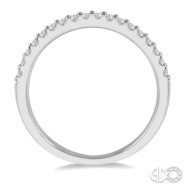 1/4 Ctw Round Cut Diamond Wedding Band in 14K White Gold Image 3 Becker's Jewelers Burlington, IA