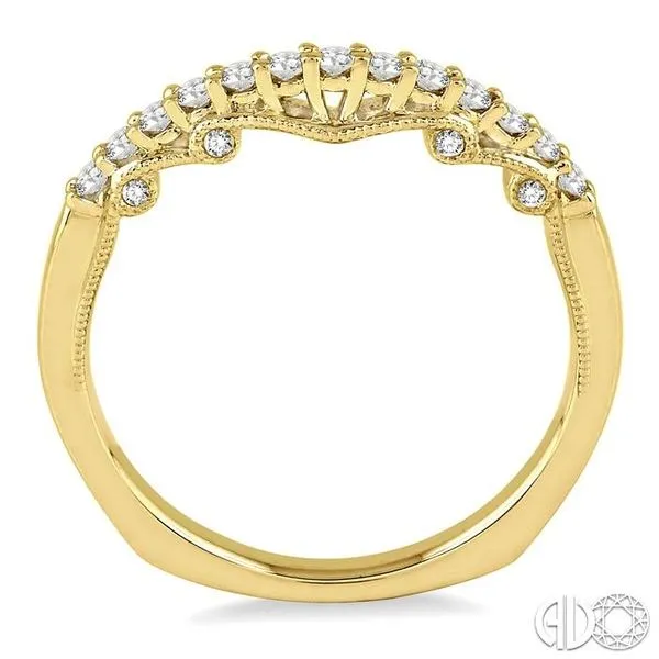 1/3 Ctw Round Cut Diamond Wedding Band in 14K Yellow Gold Image 3 Becker's Jewelers Burlington, IA