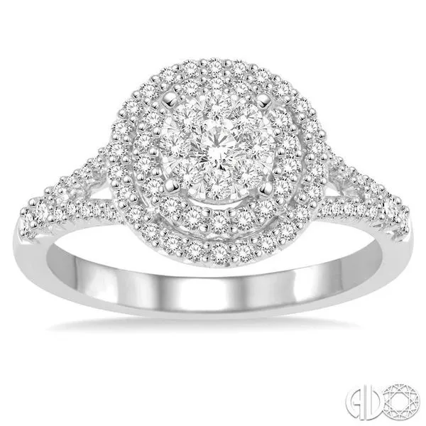 7/8 Ctw Diamond Lovebright Ring in 14K White Gold Image 2 Becker's Jewelers Burlington, IA