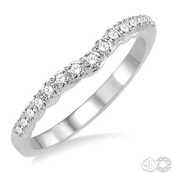 1/3 Ctw Round Cut Diamond Wedding Band in 14K White Gold Becker's Jewelers Burlington, IA