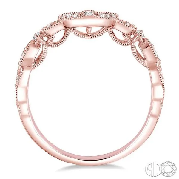 1/6 Ctw Round Cut Diamond Wedding Band in 14K Rose Gold Image 3 Becker's Jewelers Burlington, IA