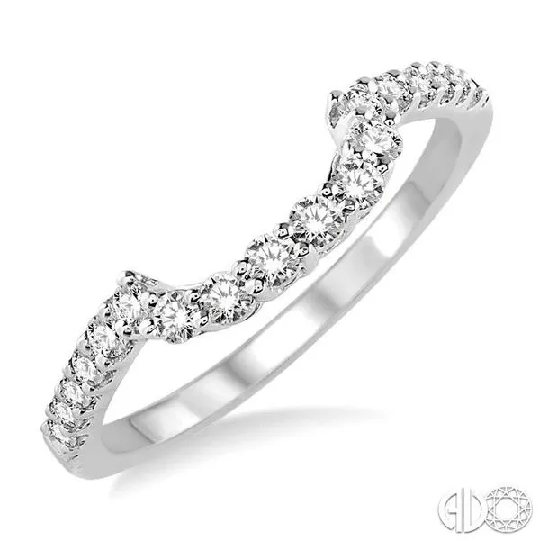 3/8 Ctw Round Cut Diamond Wedding Band in 14K White Gold Becker's Jewelers Burlington, IA