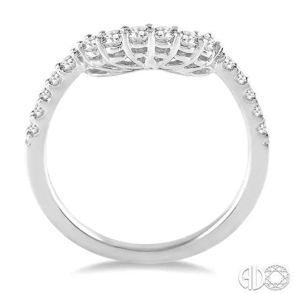 3/8 Ctw Round Cut Diamond Wedding Band in 14K White Gold Image 3 Becker's Jewelers Burlington, IA