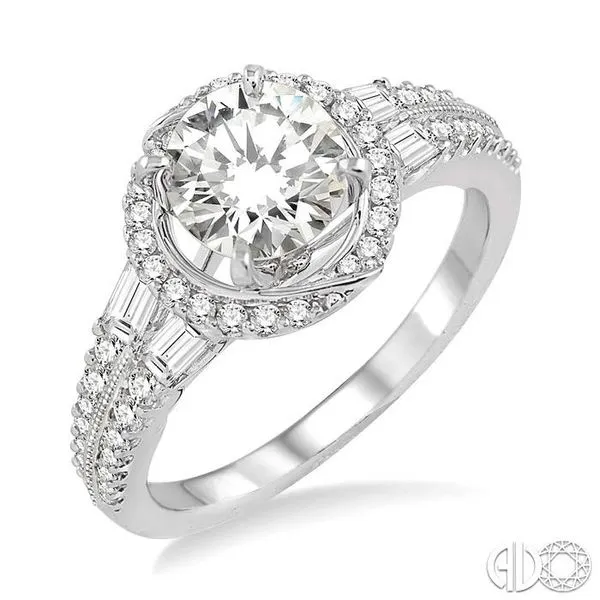 5/8 Ctw Diamond Semi-Mount Engagement Ring in 14K White Gold Becker's Jewelers Burlington, IA