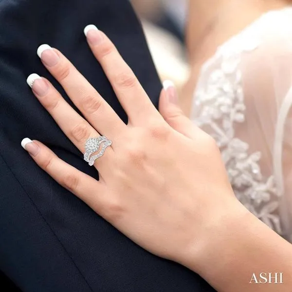 7/8 Ctw Diamond Lovebright Wedding Set with 3/4 Ctw Engagement Ring and 1/5 Ctw Wedding Band in 14K White Gold Image 4 Becker's Jewelers Burlington, IA