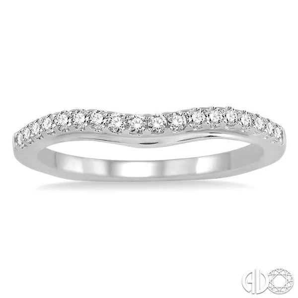 1/4 Ctw Round Cut Diamond Wedding Band in 14K White Gold Image 2 Becker's Jewelers Burlington, IA