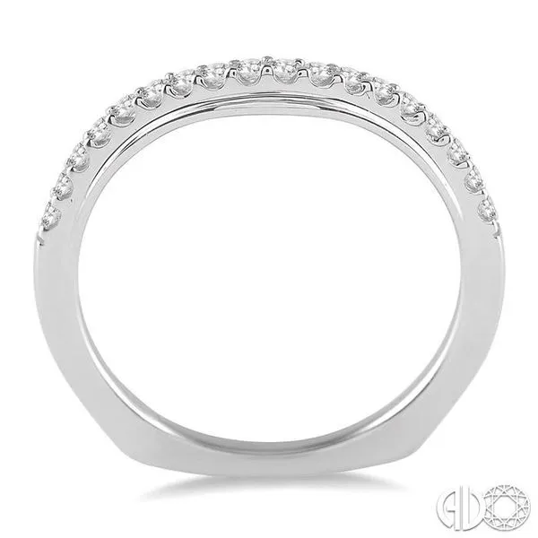 1/4 Ctw Round Cut Diamond Wedding Band in 14K White Gold Image 3 Becker's Jewelers Burlington, IA