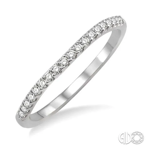1/5 Ctw Round Cut Diamond Wedding Band in 14K White Gold Becker's Jewelers Burlington, IA