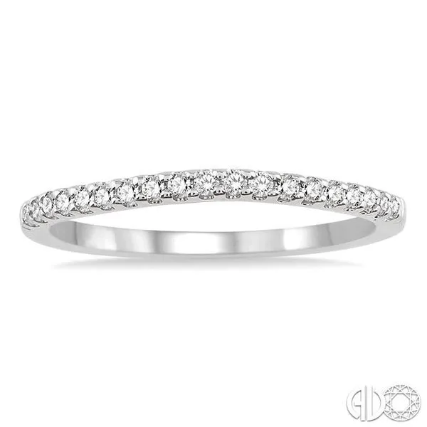1/5 Ctw Round Cut Diamond Wedding Band in 14K White Gold Image 2 Becker's Jewelers Burlington, IA