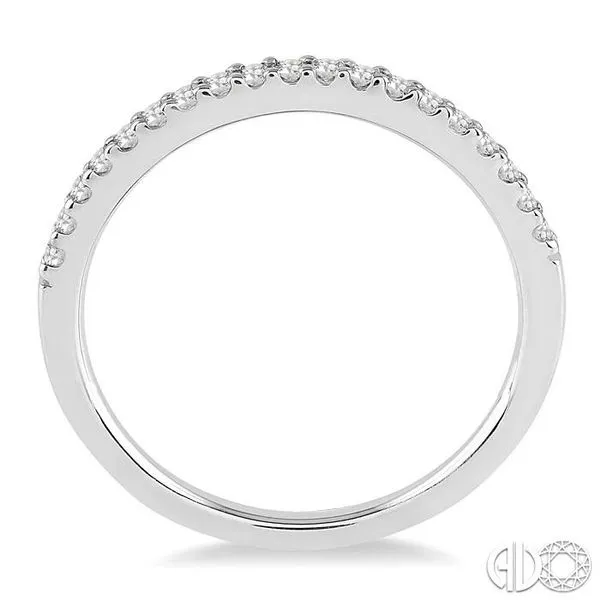1/5 Ctw Round Cut Diamond Wedding Band in 14K White Gold Image 3 Becker's Jewelers Burlington, IA