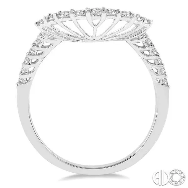 1/3 Ctw Round Cut Diamond Wedding Band in 14K White Gold Image 3 Becker's Jewelers Burlington, IA