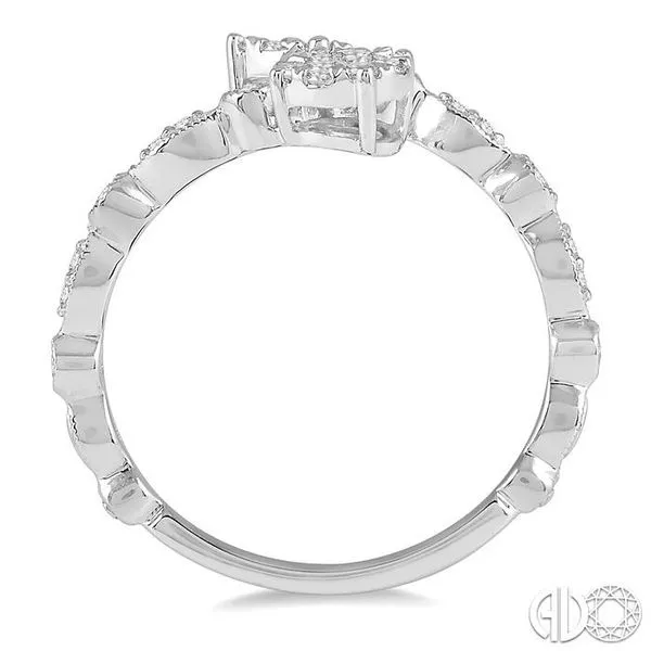 1/3 Ctw Oval Shape Open Center Lovebright 2Stone Diamond Ring in 14K White Gold Image 3 Becker's Jewelers Burlington, IA