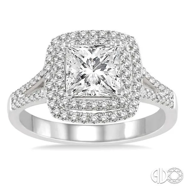 3/8 Ctw Diamond Semi-mount Engagement Ring in 14K White Gold Image 2 Becker's Jewelers Burlington, IA