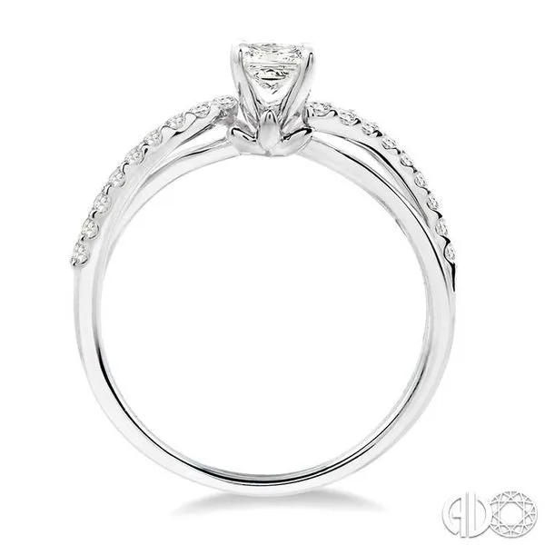 1/5 Ctw Diamond Semi-Mount Engagement Ring in 14K White Gold Image 3 Becker's Jewelers Burlington, IA