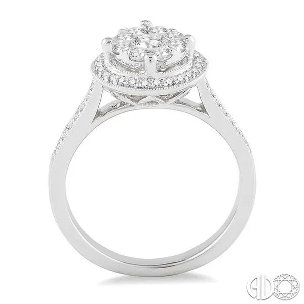 5/8 Ctw Lovebright Diamond Engagement Ring in 14K White Gold Image 3 Becker's Jewelers Burlington, IA