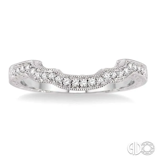 1/6 Ctw Round Cut Diamond Matching Wedding Band in 14K White Gold Image 2 Becker's Jewelers Burlington, IA