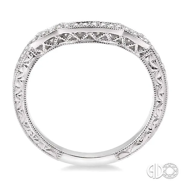 1/6 Ctw Round Cut Diamond Matching Wedding Band in 14K White Gold Image 3 Becker's Jewelers Burlington, IA