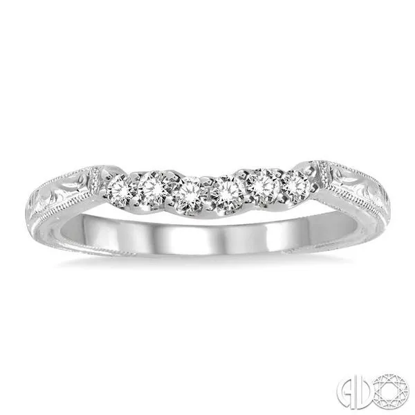 1/5 Ctw Round Cut Diamond Wedding Band in 14K White Gold Image 2 Becker's Jewelers Burlington, IA