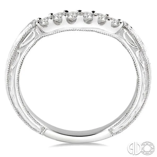 1/5 Ctw Round Cut Diamond Wedding Band in 14K White Gold Image 3 Becker's Jewelers Burlington, IA