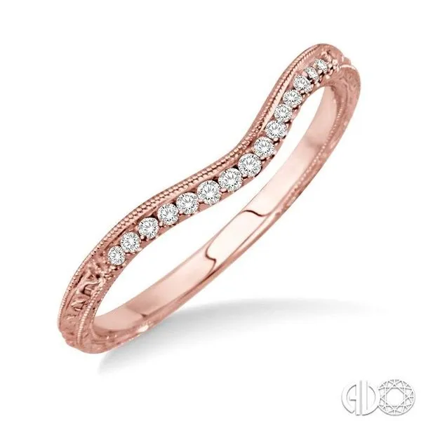 1/10 Ctw Round Cut Diamond Wedding Band in 14K Rose Gold Becker's Jewelers Burlington, IA